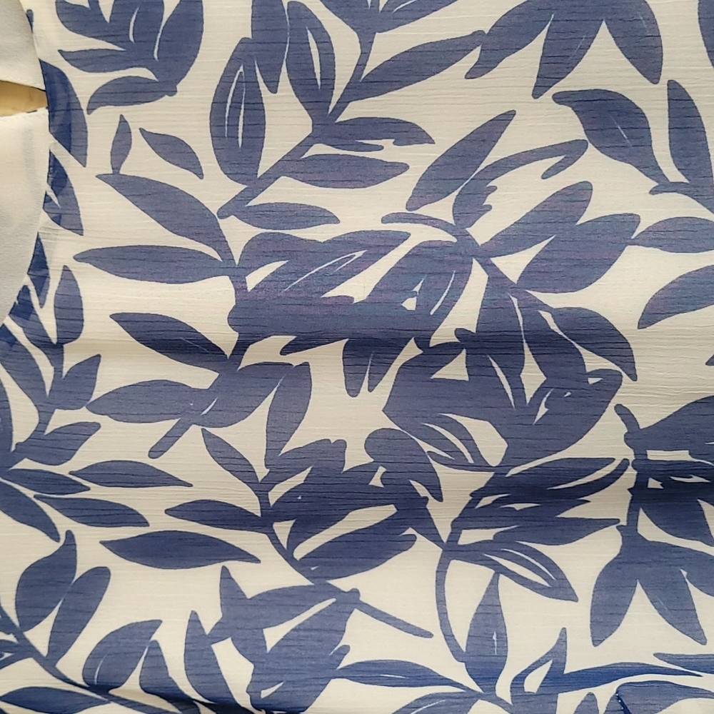 Draper's & Damon's Women Blue/White Blouse Size 2X - Picture 3 of 6